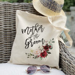Tote Bag Bourgogne Mère florale Brousse du marié<br><div class="desc">bordeaux floral mère du marié sacs fourre-tout de faveur de mariage,  mère de la mariée,  demoiselles d'honneur,  mère de la mariée,  mariée d'équipe,  mariage,  faveurs de mariage,  sacs fourre-tout de mariage,  sac cadeau mariage,  fête de mariage,  mariages rustiques,  fleurs rustiques,  pivoine,  fleur,  floral, </div>