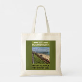Tote Bag Bournemouth Vintage Retro (Dos)
