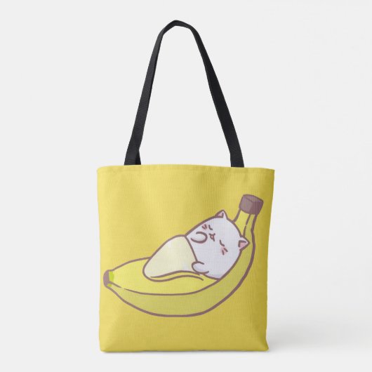 Tote Bag Bourse Chat Banane (Dos)