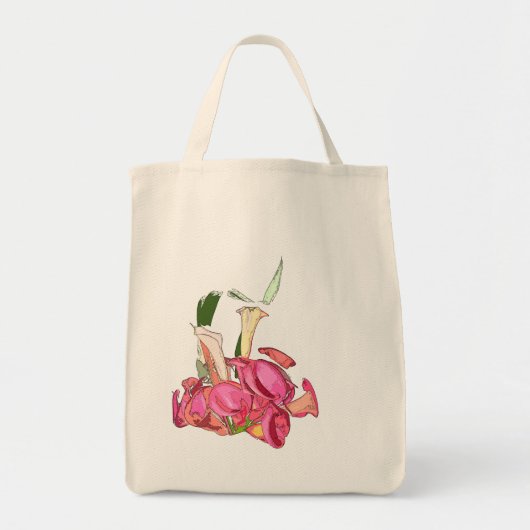 Tote Bag Bourse de fleurs de zantedeschias (Devant)