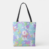 Tote Bag Bourse de toile avec impression de papillon (Dos)