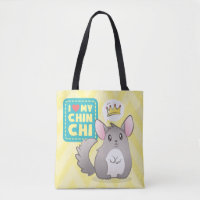 Bourse Réversible I Love my Chinchi