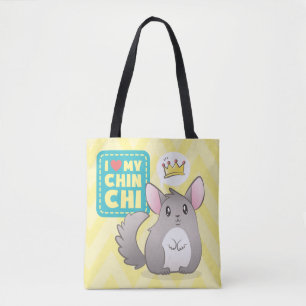 Tote Bag Bourse Réversible I Love my Chinchi