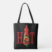 Tote Bag Bouteille de sauce chaude (Dos)