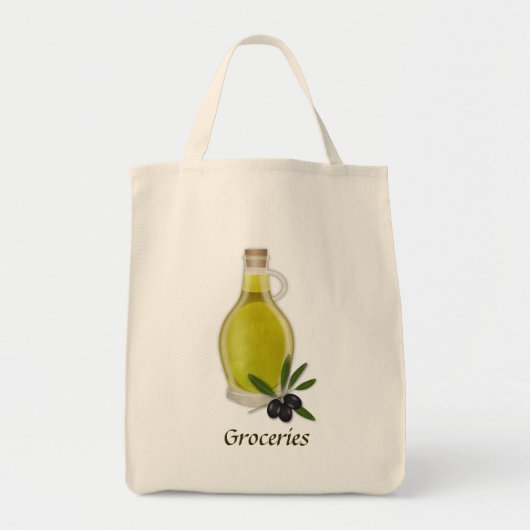 Tote Bag Bouteille d'huile d'olive (Devant)