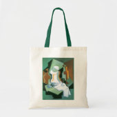Tote Bag Bouteille et plat de fruits de Juan Gris, Cubisme  (Devant)