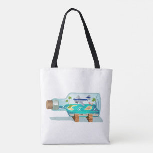 Tote Bag Bouteille souvenir de dessin
