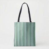Tote Bag Bouteille vintage classique Vert & Blancs (Devant)