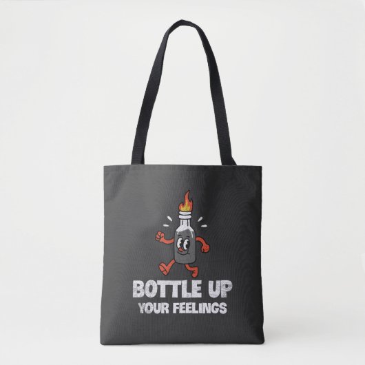 Tote Bag Bouteille Vos Sentiments (Devant)