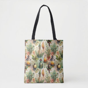Tote Bag Bouteilles appothécaires vintages Motif (1)