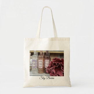 Tote Bag bouteilles et fleurs