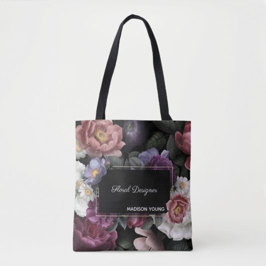 Tote Bag Boutique fleuriste personnalisée (Devant)
