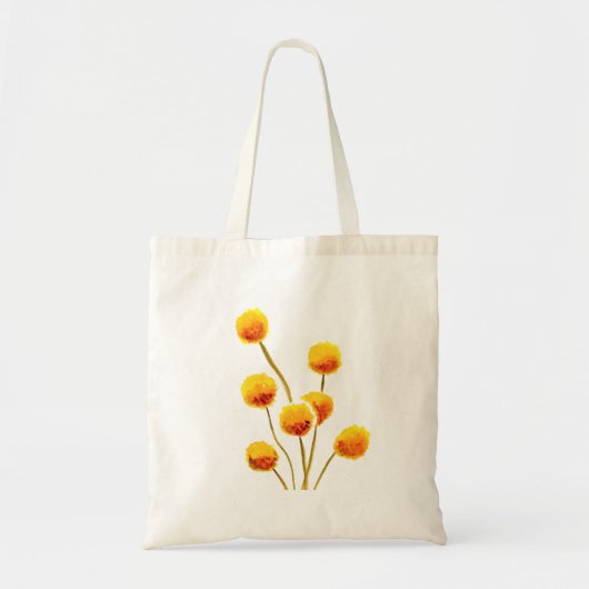 Tote Bag Bouton Billy jaune fleur australienne originaire (Devant)