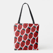 Tote Bag Bouton rouge mignon (Dos)