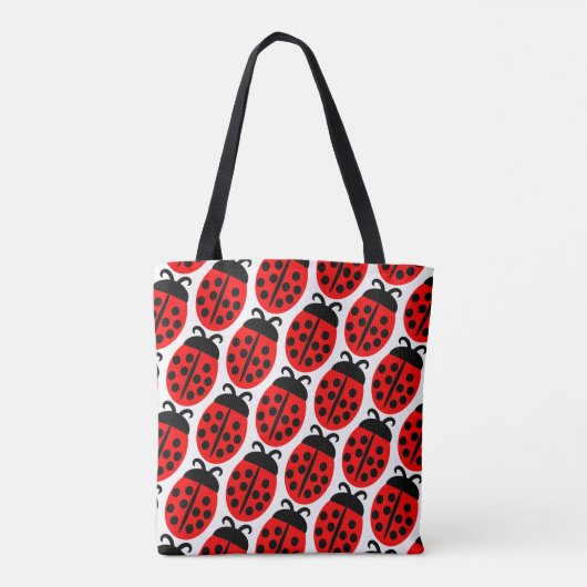Tote Bag Bouton rouge mignon (Dos)