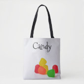 Tote Bag Boutons de bonbons Gummies Jelly Beans Halloween (Devant)