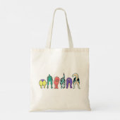 Tote Bag Boutons de chien colorés (Dos)