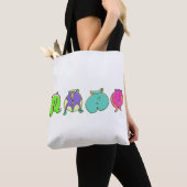 Tote Bag Boutons de hamster colorés (De près)