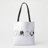 Tote Bag Boutons Hamster (Devant)