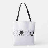 Tote Bag Boutons Hamster (Dos)