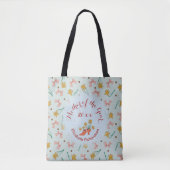 Tote Bag Boutons nostalgiques en floraison (Devant)