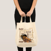 Tote Bag Bouts de chocolat et amandes - photo de gros plan (Devant (produit))