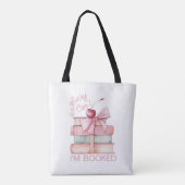 Tote Bag Bow coquette de la pile de livres (Dos)