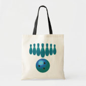 Tote Bag Bowling Ball et Pins Sports amusants (Devant)