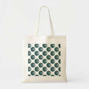 Tote Bag Bowling Ball Leopard Turquoise