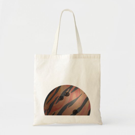 Tote Bag Bowling Ball Tiger Orange (Devant)