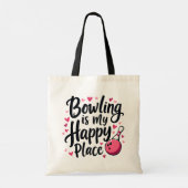 Tote Bag Bowling Lover Cute Retro esthétique Sports Design (Dos)