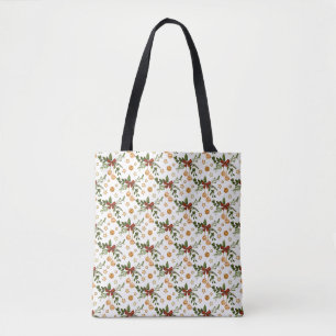 Tote Bag Bows rouges et cloches à mâchoires