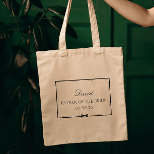 Tote Bag Bowtie classique personnalisée Père de la mariée