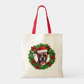 Tote Bag Boxe couronne de Noël (Dos)