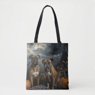 Tote Bag Boxer Halloween Night Doggy Délice