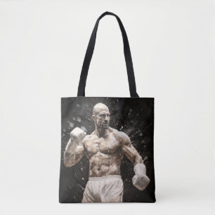 Tote Bag Boxer Sport Peinture Art Décor Abstrait