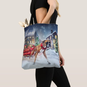 Tote Bag Boxeur Saison des Fêtes de Noël