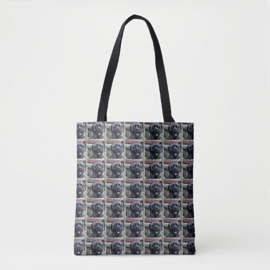 Tote Bag bracelet gris de canne corso (Devant)