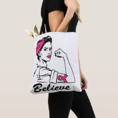 Tote Bag Braille Cancer (De près)