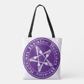 Tote Bag Braise Seitan Vegan Pentagram (light version) (Dos)