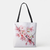 Tote Bag Branche de fleurs de cerises (Dos)