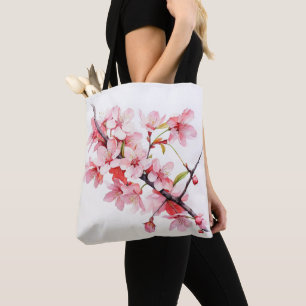 Tote Bag Branche de fleurs de cerises
