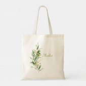 Tote Bag Branche d'olive aquarelle (Dos)