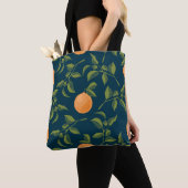 Tote Bag Branches d'agrumes Arrière - plans foncés (De près)