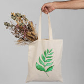 Tote Bag Branches d'aquarelle simples - vert
