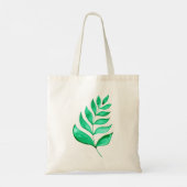 Tote Bag Branches d'aquarelle simples - vert (Dos)