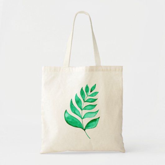 Tote Bag Branches d'aquarelle simples - vert (Devant)