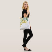 Tote Bag Branches de citron Blanc & Jaune Pays Rustique Chi (Sur le modèle)
