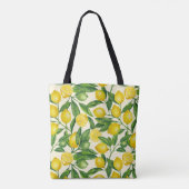Tote Bag Branches de citron vert et jaune (Dos)