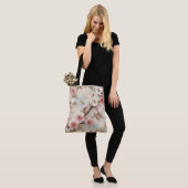 Tote Bag Branches de fleurs d'Apple (Sur le modèle)